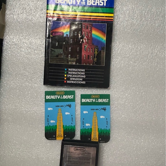 Vintage Mattel Intellivision Game Bundle: Beauty & the Beast and Vectron - Picture 3 of 5